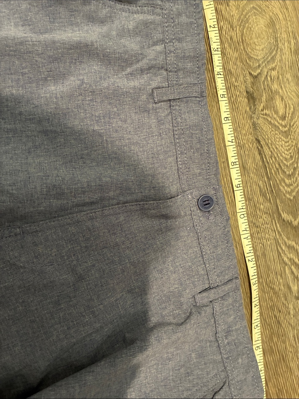 Reel Legends Men's Hybrid Shorts — Heathered Blue. B32 - Picture 5 of 5